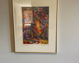 Charlotte Barnard, NWS Watercolor Print Art, Signed & Numbered "Threesome Magical Mood" 5/27