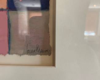 Laura Pieper Abstract Pastel Signed and Titled