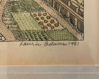 Singed, Numbered and Titled Print Artist Laurie Adams -7/50