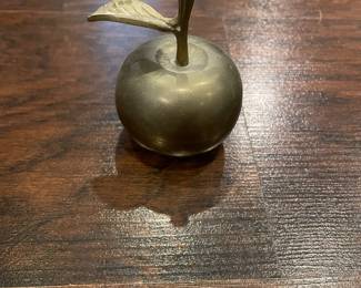 Vintage Brass Apple Bell