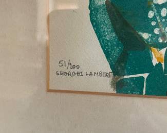Georges Lambert Framed Print Signed and Numbered 51/200