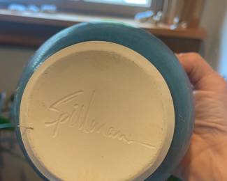 Vintage Hand Thrown Artist Russell Spillman Signed Pottery Bowl