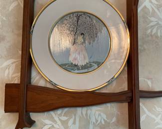 Blossom Umbrella 12.5" Plate Sevenarts Ltd 1990 UH203 West Germany