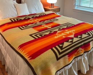 Vintage Ibena Relax Dolan Southwest Native American Blanket