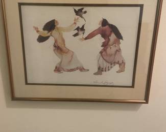 Signed Framed Print Artist Carol Grigg
