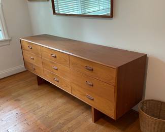 Mid Century Modern Teak Dresser - 9 Drawers $1500.00