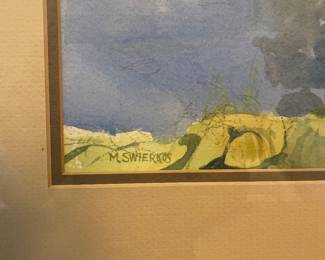 Marion Swierkos "Monet's Boat" Watercolor