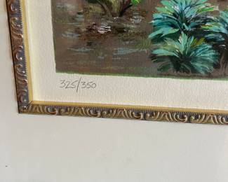 Joann Rea Signed and Numbered Print, Floral Landscape 325/350