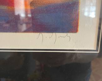 Marcel Mouly Framed Pencil Signed & Numbered Lithograph Print