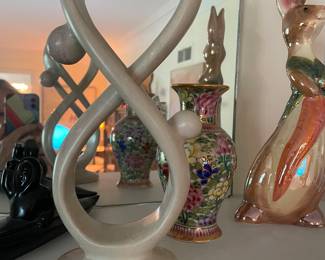 Soapstone Intertwined Couple Sculpture/Statue Made in Kenya