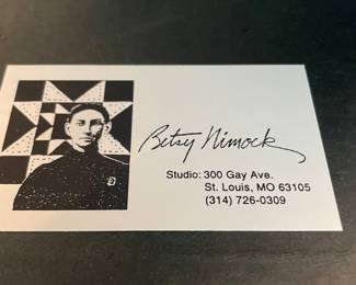 Betsy Nimock Framed American Flag Signed