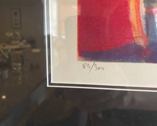 Marcel Mouly Framed Pencil Signed & Numbered Lithograph Print
