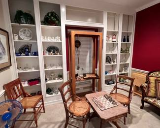 Really nice mid century modern probably Danish bookshelf… Featuring in incredible art sculpture piece  