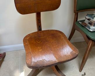 oak adjustable chair