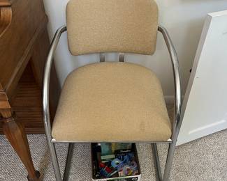 1 of 2 chromcraft chairs