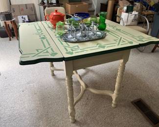 porcelain topped table