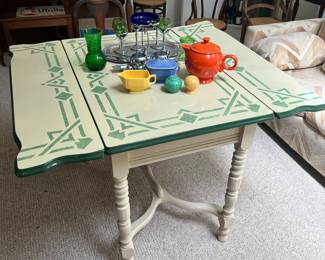 porcelain topped table