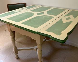 porcelain topped table