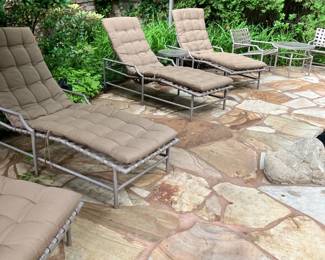 Brown Jordan lounges. And front gate cushions 