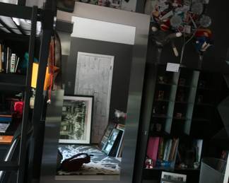 57                  mirror  with  magnetic  edge   only   Size  is  36 wide   x  72  hgt   Price   is    195.00