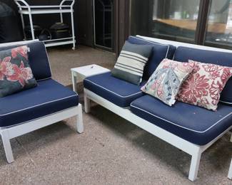 18                patio  furniture     chair,  loveseat, two  small  tables            Price  is  125.00    
