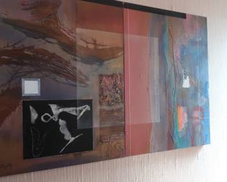 17      large     wall art      Price  is  400.00    size is  72  x   48