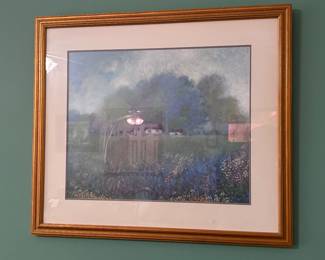 “Cottage on Sylt Island” Impressionistic Lithograph 