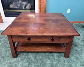 Solid Wood Square Coffee Table