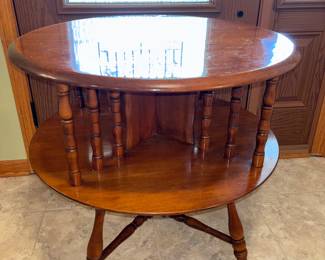 Vintage Round End Table