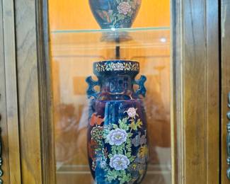 Hand Painted Vase and Ginger Jar