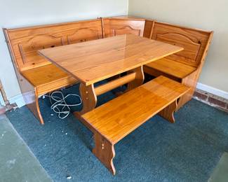 Oak Corner Dinette with Bench