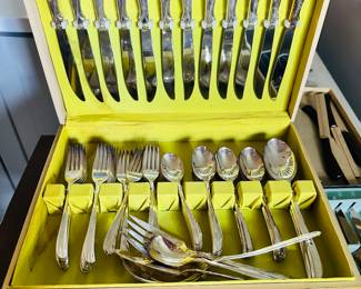 Silver Plated Flatware, Old Company Plate