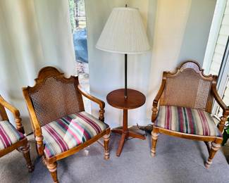 Caned Arm/Dining Chairs (4)