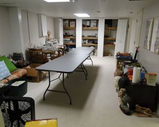 Working on the basement set up