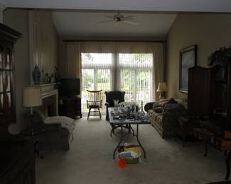 The great room has plenty to offer as well, pictures a little dark, but you can use your imagination