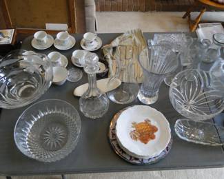 These pieces, meant for display or serving, are remarkable one of a kind pieces. These are certainly not your ordinary off the shelf mass produced pieces. Except for the one on the bottom left. That one is massed produced. But it identifies as remarkable, and one of a kind.