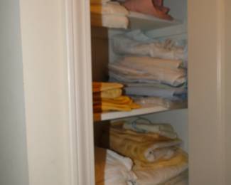 Linens, these are King size, you will see in a minute