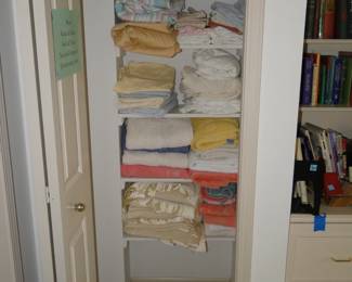 Twin linens, please mix and match,