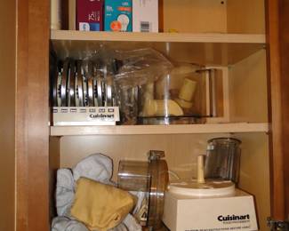 Cuisinart food processor, with all the attachments you could ever need