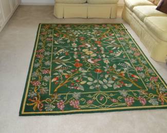 The area rug just makes the room sing!