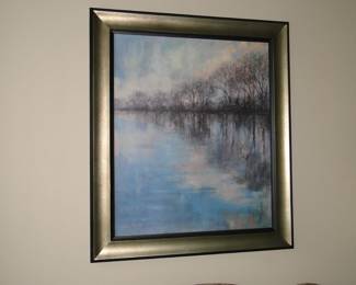 Beautiful large piece of wall art. Tranquil and serene