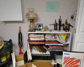 Books, more and more as promised, and some very interesting pieces of artwork and decorative items too