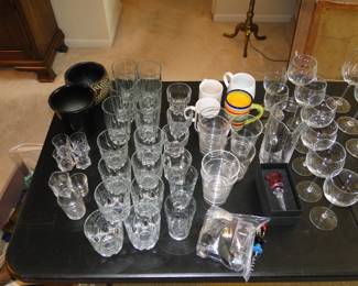 OK, OK, OK, now before you begin saying "Oh look glassware and stemware, just like at all the other sales". These pieces are remarkable one of a kind, and totally outstandingly just fabulous. Keep looking, and you will see....