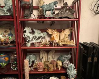 Vintage Jade and Soapstone Figurines