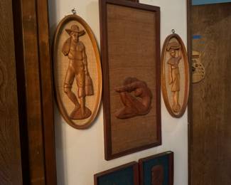 Vintage Teak Wall Art