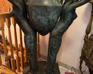 Large Art Deco Style Bronze