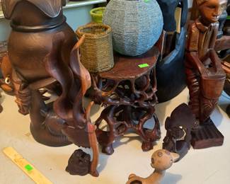 Bonsai Root Table and other wood collectibles
