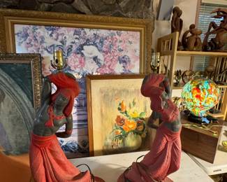 Vintage figurines and Fine Art