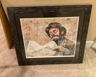 Emmett Kelly Large Framed Print 