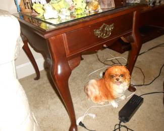 End Table & Dog Figurine